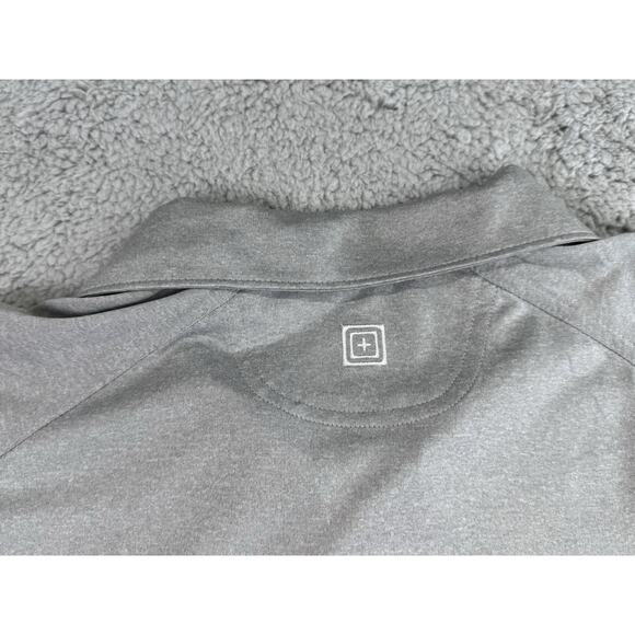 511 Tactical Gray Polo Shirt Snap Button Performance Size Large - Picture 10 of 12